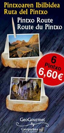 Pintxoaren Ibilbidea: Pintxoak dastatzeko deskontu txartelak Geoparkean