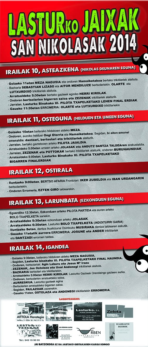 San Nikolas jaiak 2014
