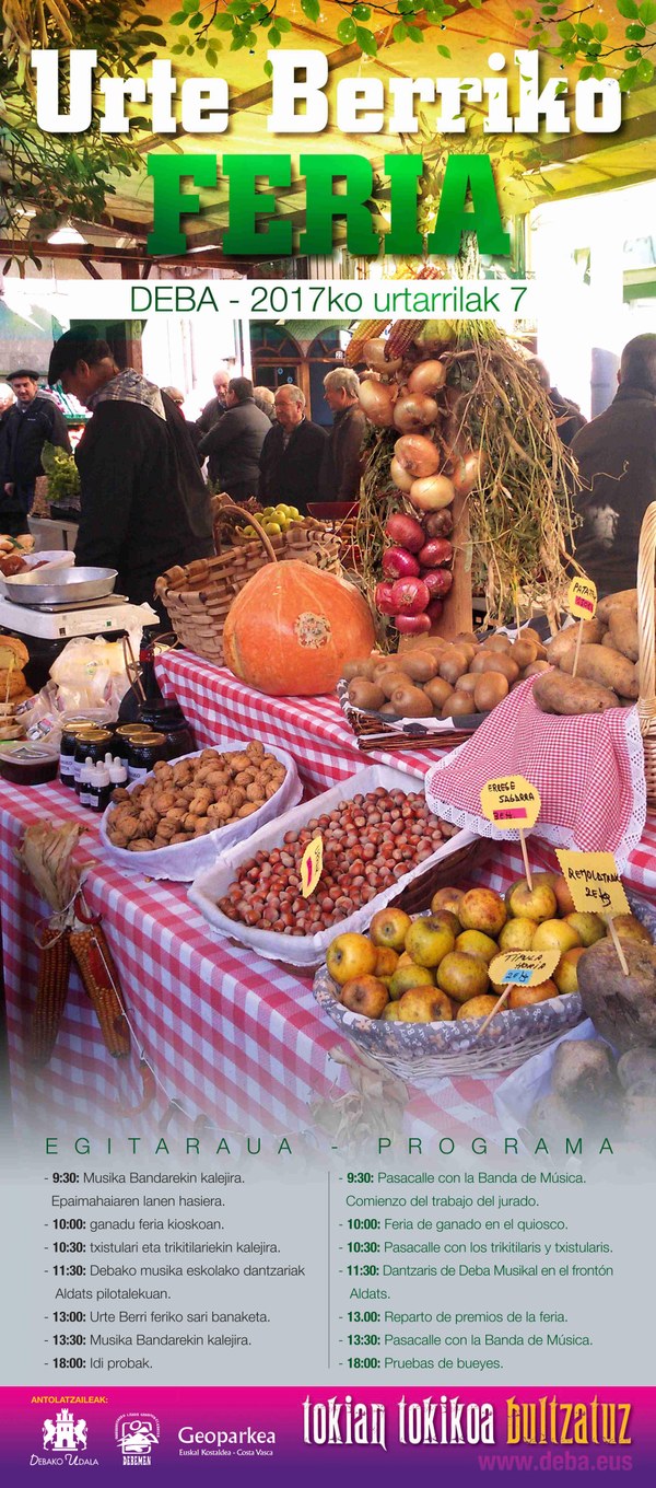 Urtarrilaren 7an egingo da Deban Urte berriko feria handia